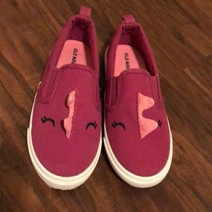 Old Navy Pink Dinosaur Canvas shoes